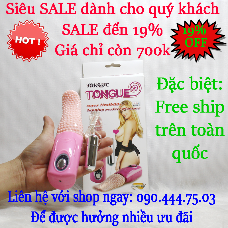 Lưỡi rung đa năng Toungue kích thích điểm g cao cấp| Đồ chơi tình dục nữ