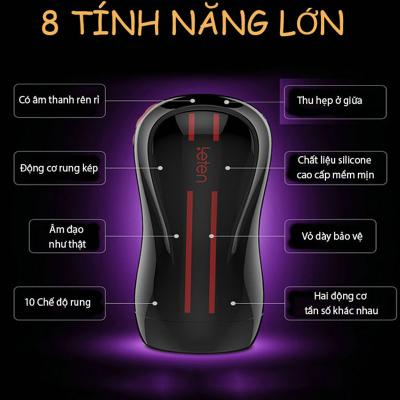 Âm đạo cầm tay rung phát âm thanh cao cấp Letten