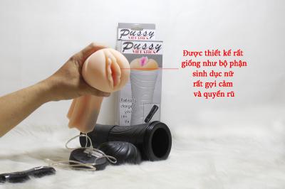 Âm đạo giả cầm tay đèn pin cao cấp rung 7 chế độ Pussy| Đồ chơi tình dục nam