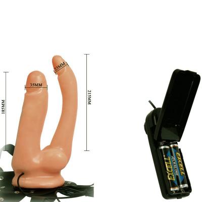 Dương vật dây đeo cao cấp Baile đặc ruột 2 đầu