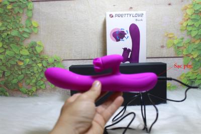 Dương vật giả đa năng kết hợp lưỡi liếm cao cấp Prettylove Buck| Dương vật giả