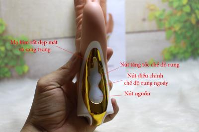 Dương vật giả đa năng rung ngoáy cao cấp Loving World| Dương vật giả