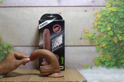 Dương vật giả hít tường siêu mềm không rung cao cấp Lovetoy 7.0| Dương vật giả